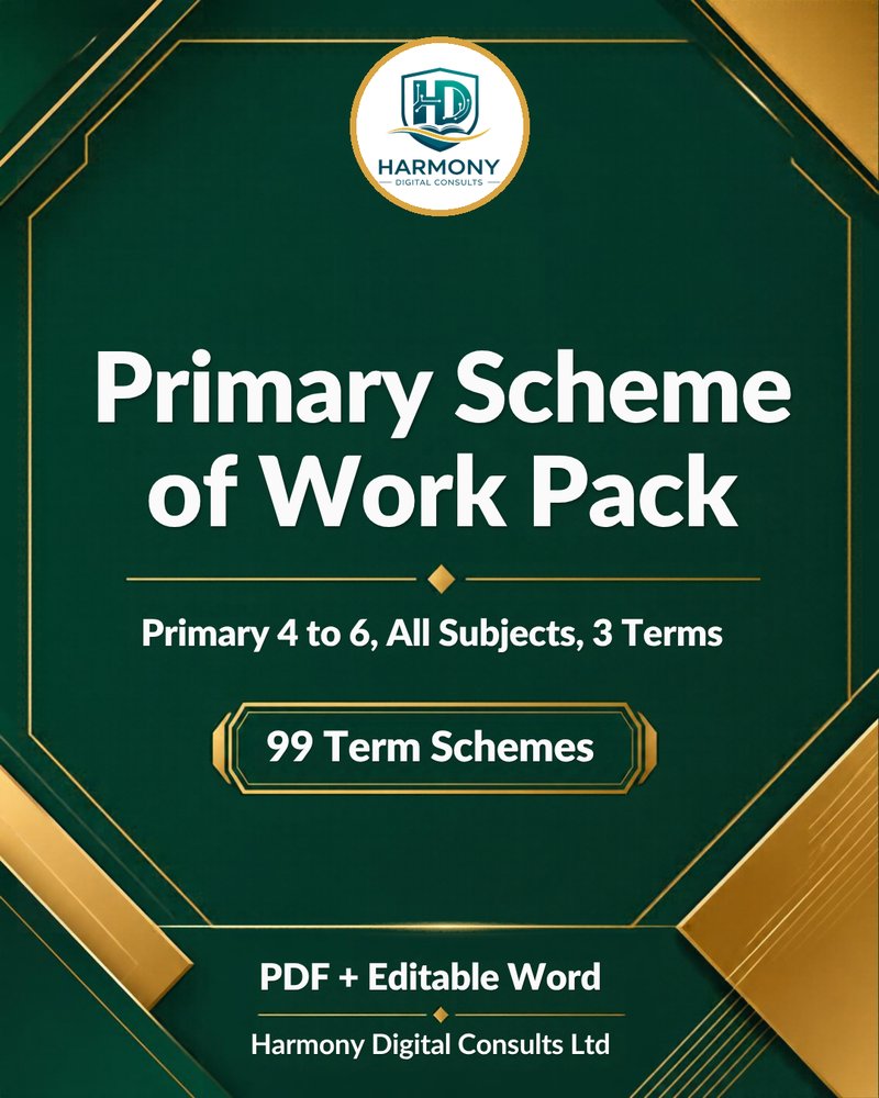 Primary Scheme of Work Pack — Primary 4 to 6 (All Subjects, 3 Terms) cover